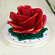 Jabón de regalo en la cúpula rosa con hojas. Soap. Soap-making workshop. Интернет-магазин Ярмарка Мастеров.  Фото №2