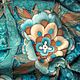 Batik scarf 'turquoise fantasy'. Shawls1. OlgaPastukhovaArt. Online shopping on My Livemaster.  Фото №2