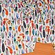 Поплин хлопковый перья из Италии. Ткани. Итальянские ткани ШЕЛКОВЫЙ РАЙ. Ярмарка Мастеров.  Фото №4
