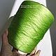  Silk. Yarn silk of Japan. Color green neon. Yarn. KnitandFit com Olga Dainova. My Livemaster. Фото №4