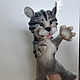 Cat glove toy. Theatrical marionette for puppet theater. Puppet show. AnzhWoolToy (AnzhelikaK). My Livemaster. Фото №5