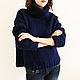 Women's sweater knitted blue mohair. Sweaters. CUTE-KNIT by Nata Onipchenko. Online shopping on My Livemaster.  Фото №2