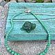 Green valley. necklace. Art glass. Japan. Vintage necklace. Antik Boutique Love. My Livemaster. Фото №6