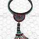  In the Tibetan style with a brush. Boho necklace. Necklace. IrinaSkripkaMBeads. My Livemaster. Фото №4