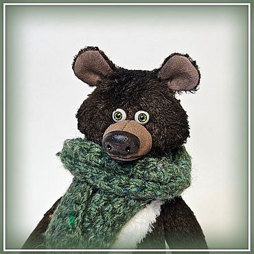 Куклы и игрушки ручной работы. Ярмарка Мастеров - ручная работа Мишка с брошкой "пчелка". Handmade.