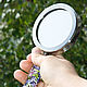 Mirror manual, 'Violet' lampwork, Mirror, St. Petersburg,  Фото №1