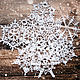 Order Set of knitted snowflakes 10 pieces white. BarminaStudio (Marina)/Crochet (barmar). Livemaster. . Christmas decorations Фото №3