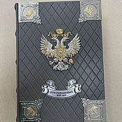 Сувениры и подарки handmade. Livemaster - original item Gift books: The Romanov House. 400 years (gift leather book). Handmade.