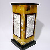 Для дома и интерьера handmade. Livemaster - original item Interior vase made of amber Su-77. Handmade.