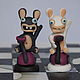  chess pieces 'Rabid rabbits'. Chess. Lana K art. My Livemaster. Фото №5