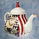 Order The tea pot porcelain 'Cheshire cat'. KASTdecor. Livemaster. . Teapots & Kettles Фото №3