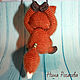 Order Keychain Fox. Fox knitted. Nina Rogacheva 'North toy'. Livemaster. . Stuffed Toys Фото №3