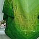 Shawl 'Botany' knitted, green. Shawls. Makushka_knits™. My Livemaster. Фото №6