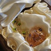 Украшения handmade. Livemaster - original item Collectible Brass Flower Brooch Rosehip Twig. Handmade.