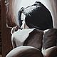 Живопись акрилом на холсте, серия "Кофе и сигареты", Картины, Симферополь,  Фото №1