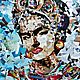 A vivid picture in the technique of collage Frida Kahlo. Pictures. House of the Sun (irina-bast). Online shopping on My Livemaster.  Фото №2
