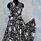 Платье в стиле 50-х  "Любимое черно-белое". Платья. Анна-Лиза (Мода вне времени ТМ). Интернет-магазин Ярмарка Мастеров.  Фото №2