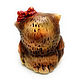 Ceramic figurine 'Owl with a bow'. Figurine. aboka. My Livemaster. Фото №6