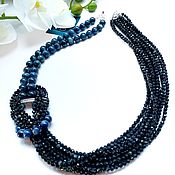Украшения handmade. Livemaster - original item Necklace with sapphires and kyanite. Handmade.