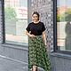Knitted floor-length skirt with a wide yoke. Skirts. natali. My Livemaster. Фото №4