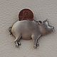 Collectible Piggy Bank brooch from JJ. Vintage brooches. Marina Bokova (Alina-123). Online shopping on My Livemaster.  Фото №2