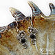 Earrings 'Marlene' Black onyx 925 sterling silver. Earrings. Shard Noir - handmade jewelry. Online shopping on My Livemaster.  Фото №2