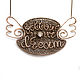 Колье из меди Follow your dream медное колье крылья wire wrap медь. Колье. • Капочка счастья • (kapo4ka). Интернет-магазин Ярмарка Мастеров.  Фото №2
