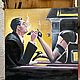 Эротика.картина маслом по мотивам Джека Веттриано. Картины. Елена .картины в стиле ню.(от приличных до неприличных). Ярмарка Мастеров.  Фото №4