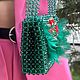Handbag made of beads. Emerald evening bag with feathers. Classic Bag. Only_you_byElena. Online shopping on My Livemaster.  Фото №2