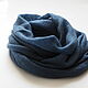 Snudy: Snood knitted from kid mohair silk in two turns blue. Snudy1. Scarfland. My Livemaster. Фото №4