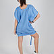 Blue summer linen dress, casual - DR0529LE. Dresses. EUG fashion. Online shopping on My Livemaster.  Фото №2