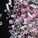 Beads Mix Toho 3214 5g Pink - White, Beads, Solikamsk,  Фото №1