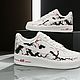 Кроссовки белые,кастом кроссовок Nike Air Force,унисекс,ручная роспись. Кроссовки. Olgavolgoart. Роспись одежды и обуви. Кастом. Ярмарка Мастеров.  Фото №5