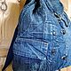 Джинсовый рюкзак. Рюкзаки. Ирина/Jeans'ik. Ярмарка Мастеров.  Фото №4