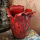 Ceramic vase flower of Fire. Vases. GFox family workshop (homeaccent). My Livemaster. Фото №4