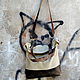 Shopping bag: ' Urban' - khaki. Shopper. Leather-Art. My Livemaster. Фото №6