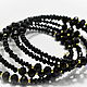 Черный браслет из кристаллов "Black and gold". Браслет из бусин. Beadsgemsflowers - Украшения для Вас. Ярмарка Мастеров.  Фото №5