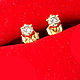 SOLD.DIAMAND. Пуссеты, золото, бриллианты. Серьги-пусеты. Boutique Mon Trésor. Ярмарка Мастеров.  Фото №5