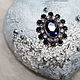 Vintage heart 'Blue silver' ( 1 piece), assorted. Suspension. beautifulcrafts. Online shopping on My Livemaster.  Фото №2