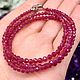 Order Beads for women natural stone red ruby with a cut. naturalkavni. Livemaster. . Beads2 Фото №3
