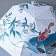 Umbrella with hand-painted Fish and Sakura, Umbrellas, St. Petersburg,  Фото №1