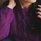 Свитер из кид мохера на шелке. Свитеры. MY FLOWER KNITTING. Интернет-магазин Ярмарка Мастеров.  Фото №2