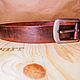 Ремень из натуральной кожи на заказ. Ремни. Мастерская Ragnarr  Leather (ragnarrleather). Ярмарка Мастеров.  Фото №4