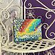 Rainbow painting on a mini easel 'Basis' 20h15 cm. Pictures. Larisa Shemyakina Chuvstvo pozitiva (chuvstvo-pozitiva). Ярмарка Мастеров.  Фото №6