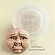 Mold baby face for doll. Silicone form, Blanks for dolls and toys, Astrakhan,  Фото №1