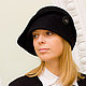 Hat Cloche black, Hats1, Moscow,  Фото №1