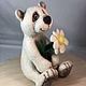 Order felt toy: White bear. colorlight (colorlight). Livemaster. . Felted Toy Фото №3
