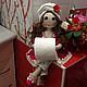 Doll holds tual.paper and towels. Dolls. SVETLANA (svetagerasimova). Online shopping on My Livemaster.  Фото №2