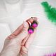 Серьги "peony bud". Серьги классические. Nina-t7s. Ярмарка Мастеров.  Фото №5
