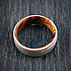 Order Matte grey Titanium ring with Cocobolo wood. asgdesign. Livemaster. . Rings Фото №3